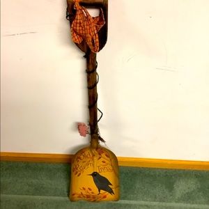 Hand painted Raven Decorative Shovel
